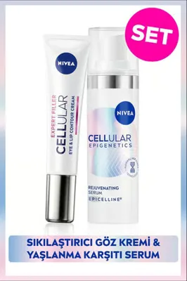 NIVEA Cellular Epigenetics Rejuvenating Yaslanma Karsiti Serum 30Ml Ve Sikilastici Goz Bakim Kremi 15Ml