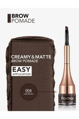MyBest Yoğun Pigmentli Kalıcı Kaş Pomadı - Brow Pomade - 004 Dark Brown - 8690604572212