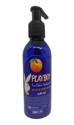 Kostore Playboy Pure Edible Peach Flavored Massage Oil Srcx - Şeftali Aromalı 120ml Masaj Yağı