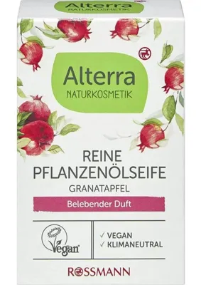 Alterra 2 Adet Alterra Bitkisel Sabun 100% Doğal Nar Özlü 100 G