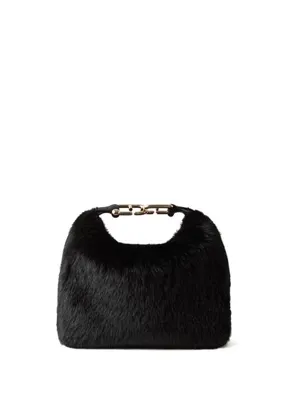 Furla Siyah Kadın Peluş Hobo