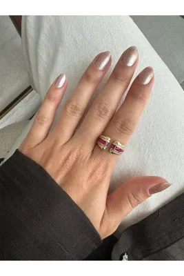 ringbox Gold Fuşya Baget Yüzük