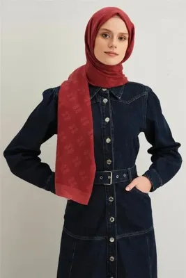 ARMİNE Tencel İpek Minimal Monogram Desen Şal 32109