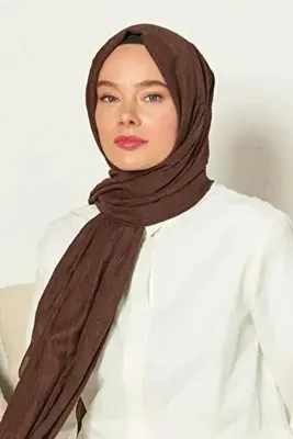 Madame Polo Bambu Kraş Şal-ACI KAHVE