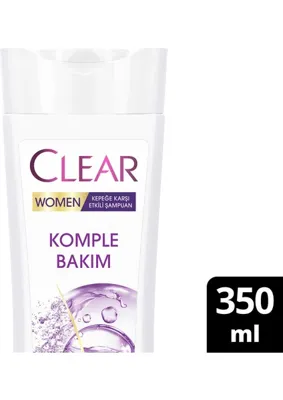 Clear Women Kepeğe Karşı Etkili Şampuan Komple Bakım 350 ml
