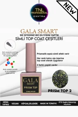 Tnl Professional Tnl Exxtra Gala Smart Prism Top Coat No: 02 10 ml Kalıcı Oje Jel Protez Tırnak