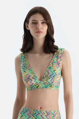 Dagi Multicolor Üçgen Geniş Bikini Üst