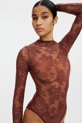 H&M Uzun Kollu Dantel Body