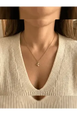 PURE BERRY MODA SARI YONCA VANCLEF GOLD KOLYE