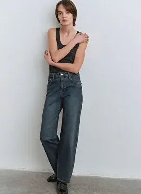Mavi Leila Dark Shaded Ma Kadın Denim Pantolon M1010600-89936