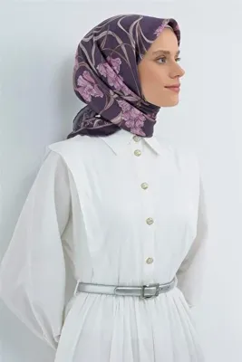 ARMİNE Saf İpek Twill Eşarp 9512D 07