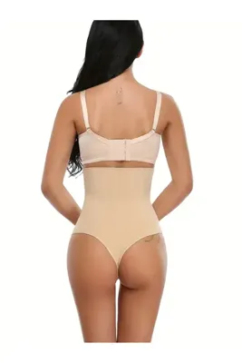 MİSTİRİK Lorica Model Seamless Örme Model Yüksek Bel Toparlayıcı String Külot Ten Renk