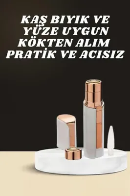 plentiful KAŞ BIYIK VE YÜZ EPİLASYON ALETİ VE TİTREŞİMLİ YÜZ TEMİZLEME MASAJ ALETİ İKİLİ SET