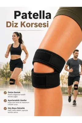 Ankaflex Profesyonel Dizlik Patella ve Menisküs Koruyucu Bandajlı Ortopedik Dizlik Korsesi