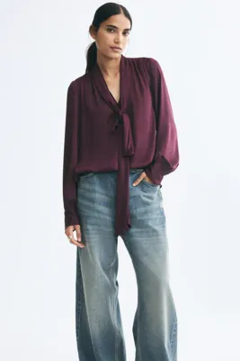 H&M Şal Yakalı Bluz