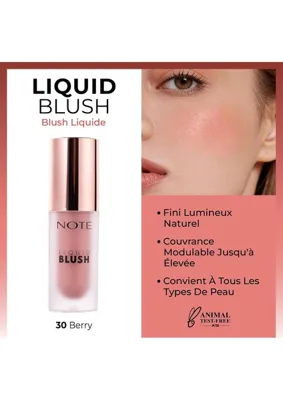 Str Store Cosmetics Liquid Blush Nemlendirici Etkili Likit Allık - 30 Berry (Işıltılı)