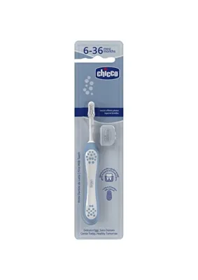 Chicco Bebek Diş Fırçası 6-36 Ay İçin Hassas Diş Etlerine Uygun İndigo Renkli