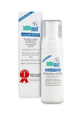 Sebamed Clear Face Temizleme Köpüğü 150 ml  Tüm Cilt Tipleri İçin Bakım Etkili Nazik Temizlik