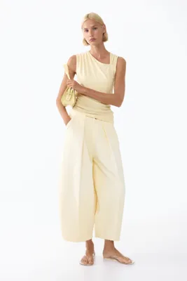 H&M Drapeli Asimetrik Üst