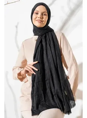 Jawel Kadın Bambu Şal SİYAH
