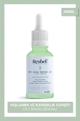 Reshell Kolajen Peptit Içerikli Yaşlanma Ve Kırışıklık Karşıtı Cilt Bakım Serumu %3 Kolajen %10 Peptit 30ml