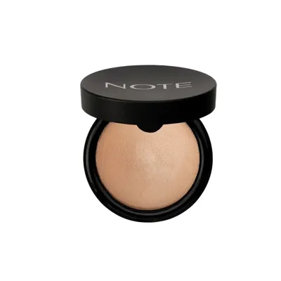 Note Cosmetics Note Baked Powder Işıltılı Bitişli Highlighter Toz Yüz Pudrası 06 Gold Bronze
