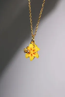 Harlofia Jewelry Çelik Rapunzel İlhamlı Minimal Çan Çiçeği Kolye