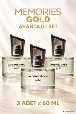 Huncalife 3 Adet Memories Gold Edt 60 Ml Kadın Parfümü 8690973700513