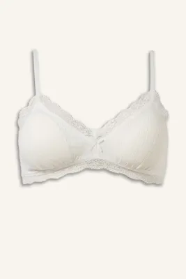 Defacto %100 Pamuk Dantel Detaylı Balensiz Bralet