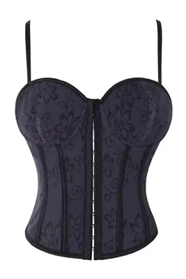 Giraffe Dantelli Korse Askılı Kaplı Bralet Büstiyer Crop Bluz Korse Body Gotik Kostüm