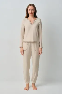 SUWEN Comfort V Yaka Pijama Takımı