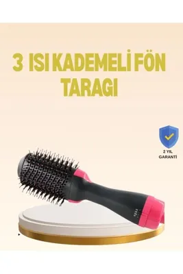 Bezos 3 Isı Kademeli 1200W Saç Şekillendirme Fırçası.