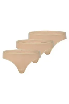 Blackspade Kadın Slip Külot 3lü Paket Essential 1575 - Ten