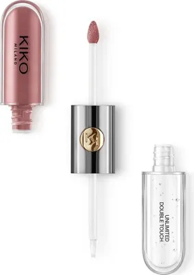 Kiko Milano KIKO Unlimited Double Touch Ruj 120 Rosy Mauve Yumuşaklık Veren Formül ile Parlak Bitiriş