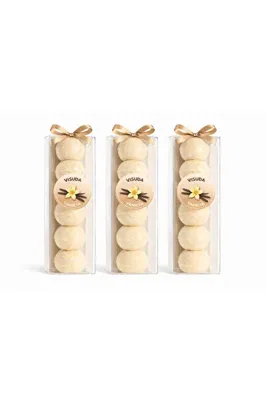 visuda kozmetik Visuda - Köpüren Banyo Topu VANİLYA Aromalı 50gr x 15 Adet