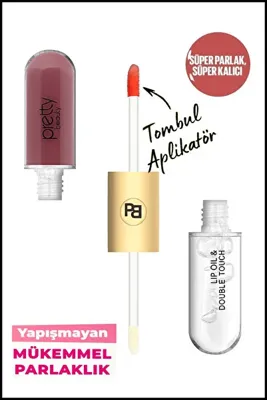 Pretty Beauty 2in1 Likit Ruj - Unlimited Double Touch Lip Oil