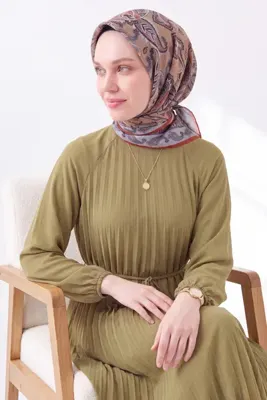 Silk Home Soft Eşarp Şal Motif Karamel