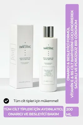 HANDMADE BY EMİNE SARAÇ Yüz Yıkama Jeli 200ML – Tüm Cilt Tipleri İçin Aydınlatıcı, Onarıcı ve Besleyici Bakım