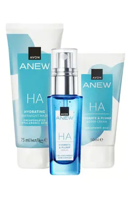 Avon Anew Hyalüronik Asit İçeren Krem Serum ve Make Bakım Paketi