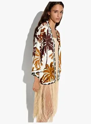 Parfois Kadın Dökümlü Desenli Kimono