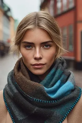 LAGRANGE Lagranze City Mist Shawl Üçgen Kadın Atkı Şal