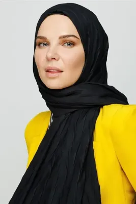 Mooncorn Siyah Piliseli Bambu Şal
