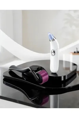 A-LUXE Dermaroller ve Vakumlu Siyah Nokta Temizleme Cihazı 2'li Set