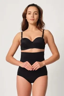 Emay Kadın Pop Up Slip Korse Siyah Yeni Sezon