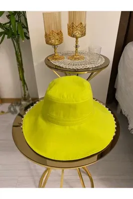 KOGLU geniş kenar keten fötr