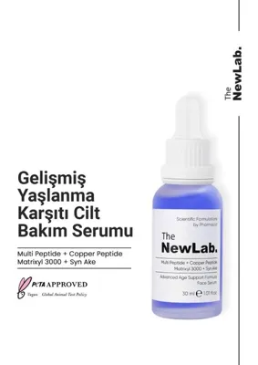 the newlab.  Gelişmiş Yaşlanma Karşıtı Cilt Bakım Serumu (Multi Peptide + Copper Peptide %1)