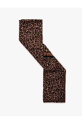 Koton Leopar Desenli Uzun Atkı