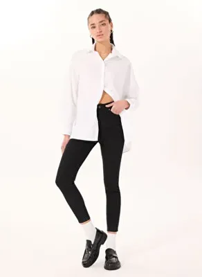 Mustang Skinny Fit Siyah Kadın Denim Pantolon GEORGIA SUPER SKINNY 7