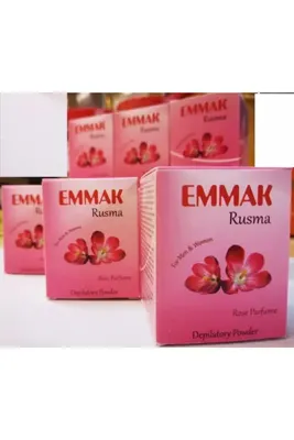 Emmak 3 Adet Tüy Dökücü Toz Depilatuar Gül Kokulu Rusma 80 gr