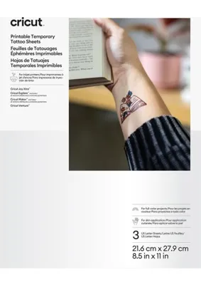 Toyigoo 2012791 Yazdırılabilir Geçici Dövme Kağıdı Transparan A4 3 Sayfa